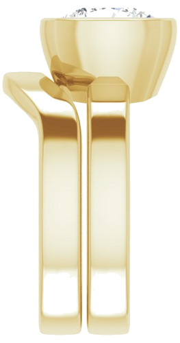 Sužadėtuvių Žiedas „Solitaire“ 750 Geltonojo Aukso Cushion 9mm (9)