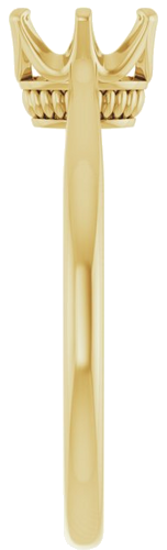 14K Yellow 7x5 mm Oval Engagement Ring Mounting (4)