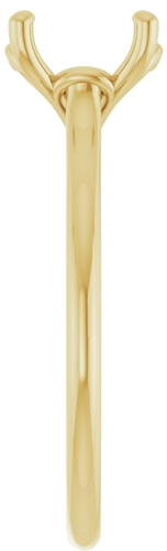Sužadėtuvių Žiedas „Solitaire“ 18k yellow gold Cushion 7mm (4)
