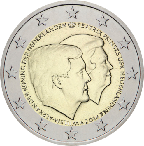 2014 Netherlands Throne transfer 2 euro coin (1)
