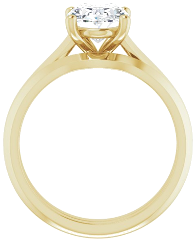 14K Yellow 9x7 mm Oval Solitaire Engagement Ring Mounting (7)