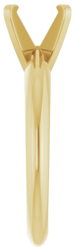 14K Yellow 7 mm Round Solitaire Engagement Ring Mounting (4)