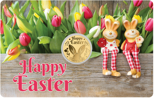 1/1000 oz Happy Easter 1000 Francs Gabon Gold Coin (1)
