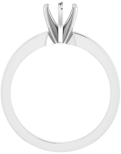 Sužadėtuvių Žiedas „Solitaire“ 417 Baltojo Aukso Oval 7mm x 5mm (2)