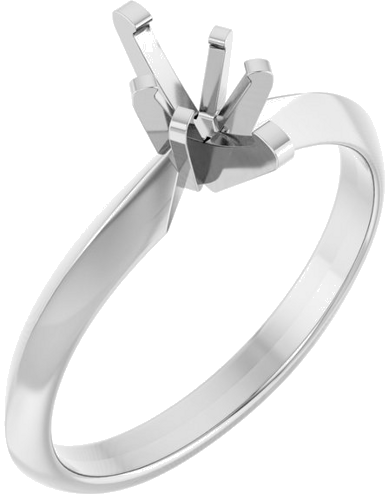 14K White 7x4 mm Marquise Solitaire Engagement Ring Mounting (1)