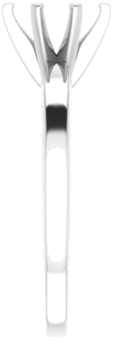 Sužadėtuvių Žiedas „Solitaire“ 417 Baltojo Aukso Oval 7mm x 5mm (4)