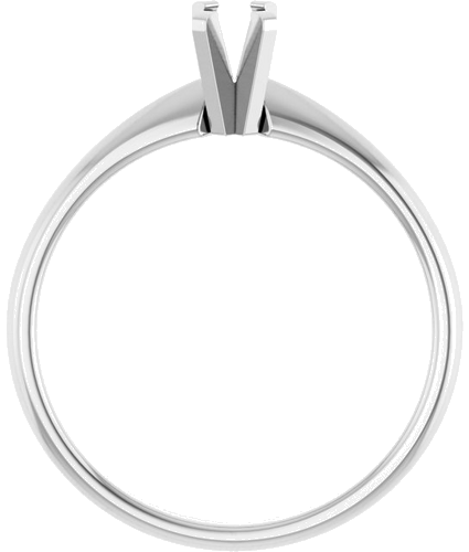 14K White 5.5 x 3.5 mm Oval Solitaire Engagement Ring Mounting (2)