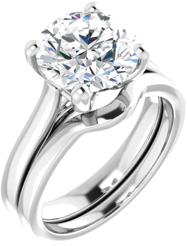 Sužadėtuvių Žiedas „Solitaire“ 950 Platinos Round 9.4mm (6)