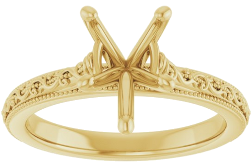 Sužadėtuvių Žiedas „Solitaire“ 585 Geltonojo Aukso Pear Shape 10mm x 7mm (3)