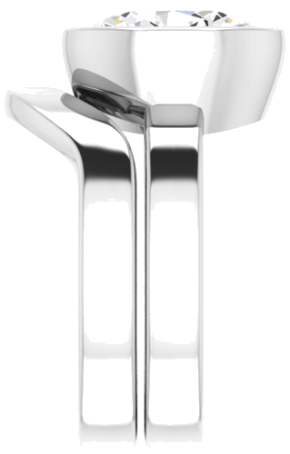 Sužadėtuvių Žiedas „Solitaire“ 585 Baltojo Aukso Oval 11mm x 9mm (9)