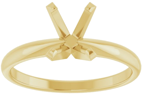 Sužadėtuvių Žiedas „Solitaire“ 585 Geltonojo Aukso Oval 8mm x 6mm (3)