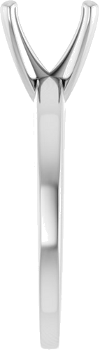 14K X1 White 8.2 mm Round Solitaire Engagement Ring Mounting (4)