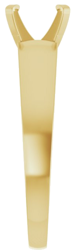 14K Yellow 7.4 mm Round Solitaire Engagement Ring Mounting (4)