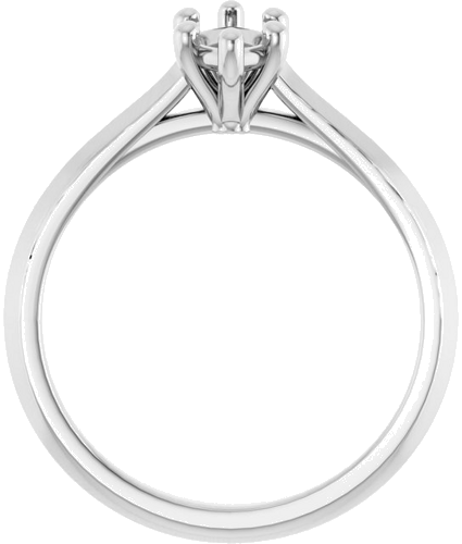 Sužadėtuvių Žiedas „Solitaire“ 585 Baltojo Aukso Marquise 9mm x 4.5mm (2)