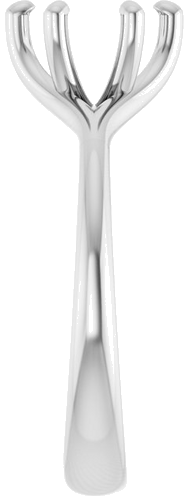 Sužadėtuvių Žiedas „Solitaire“ 950 Platinos Round 7.4mm (4)