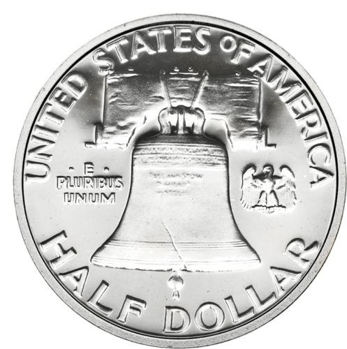 Half Dollar 1948-1963 US Franklin Silver Coin (2)