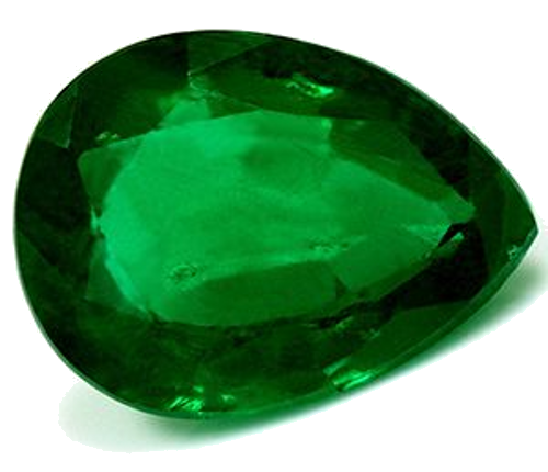 2.33 carat GREEN Pear Smaragdas (1)