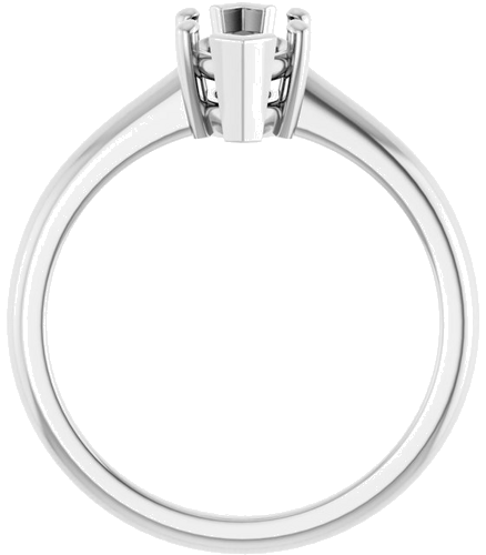 10K White 10x5 mm Marquise Solitaire Engagement Ring Mounting (2)