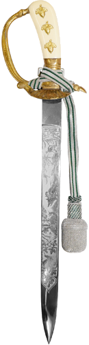 1933–1937 originalus Vokietijos Reichsforstdienst (RFD) paradinis durklas (2)