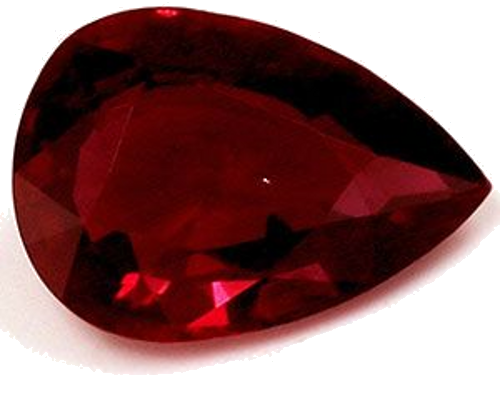 0.77 carat RED Pear Rubinas (1)