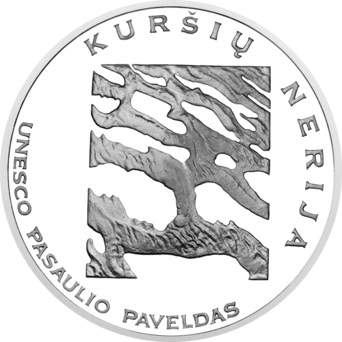 2004 Curonian Spit (UNESCO World Heritage Site) 50 Litas silver coin (1)