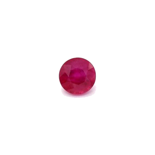 0.75 carat RED BRILLIANTSTEP cut Round Rubinas (1)