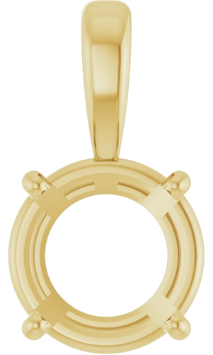 Pakabukas „Solitaire“ 417 Geltonojo Aukso Round 8mm (1)