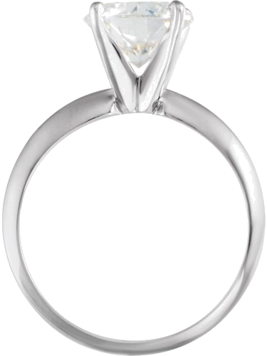 Sužadėtuvių Žiedas „Pre-Notched Solitaire“ 585 Baltojo Aukso Round 7.8mm x 8.6mm (4)