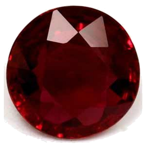 0.95 carat RED Round Rubinas (1)