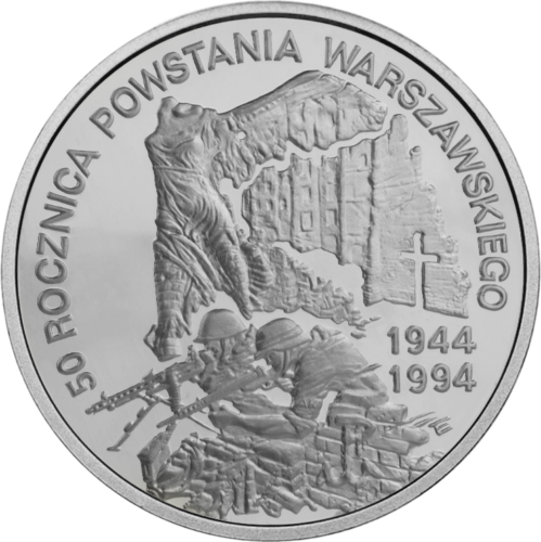 300 000 Zlotych Warsaw Uprising 1994 Poland Silver Coin (1)