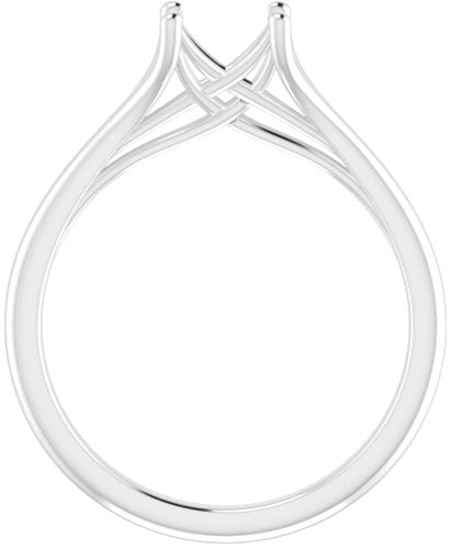 Platinum 5.8 mm Round Solitaire Ring Mounting (2)