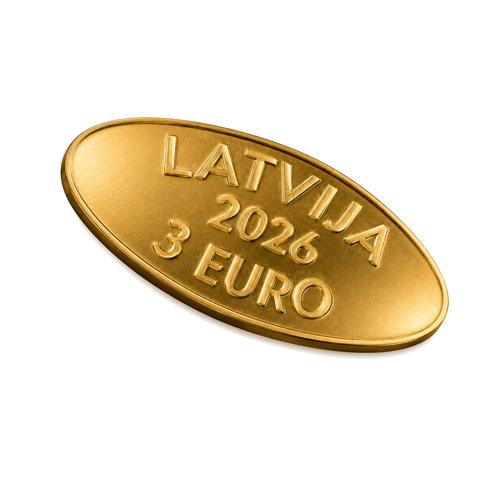 2026 Latvia Gold Seeds 3 Euro Gold Coins (3)