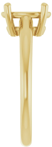 Sužadėtuvių Žiedas 585 Geltonojo Aukso Oval 9mm x 7mm (4)