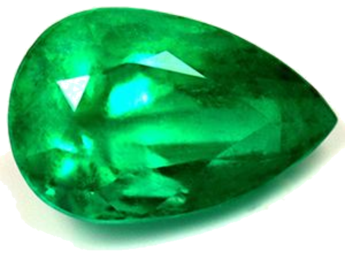 1.73 carat GREEN Pear Smaragdas (1)