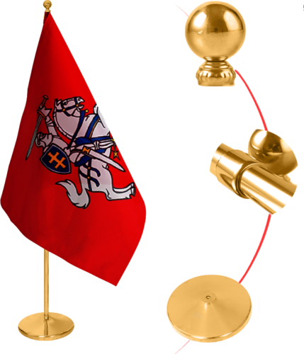 Flagpole for office or conference hall (1)