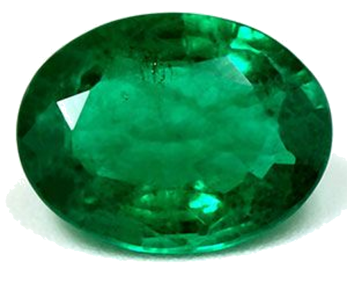 1.44 carat GREEN Oval Smaragdas (1)
