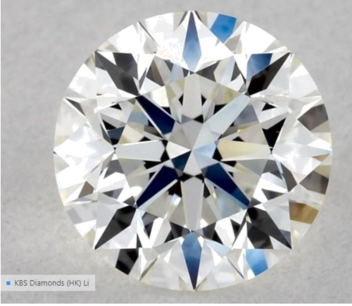 0.55 carat I-VVS1 Excellent cut Natūralus Round Deimantas (1)