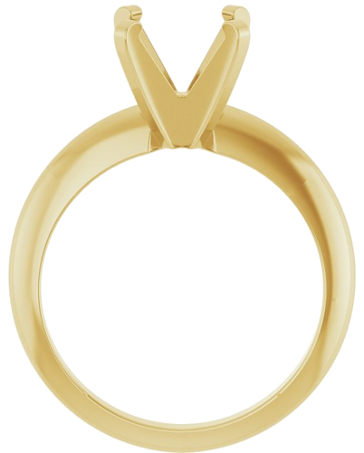 Sužadėtuvių Žiedas „Solitaire“ 585 Geltonojo Aukso Round 8mm (2)