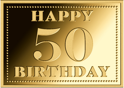 1/1000 oz Happy 50 Birthday 3000 Francs Chad Gold Coin (1)