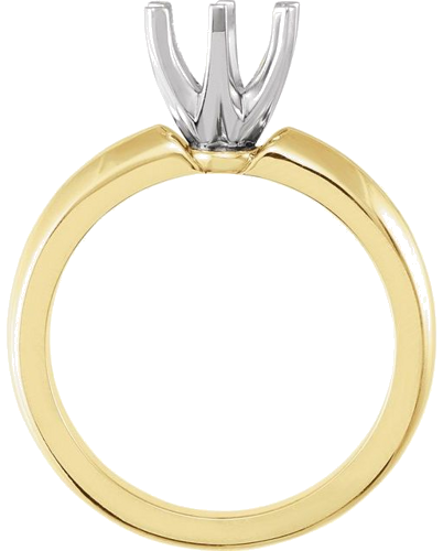 Sužadėtuvių Žiedas „Medium Solstice Solitaire®“ 585 Baltojo Ir Geltonojo Aukso Round 7.4mm (2)