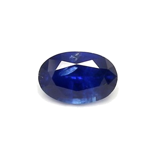 0.6 carat BLUE BRILLIANTSTEP cut Oval Safyras (1)
