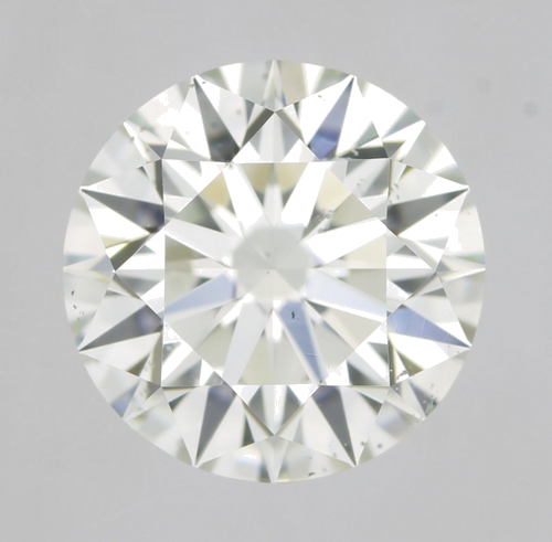 0.71 carat Faint Yellow Yellow Green-SI1 GD cut Natūralus Round Deimantas (1)