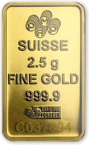 2.5 g Investment Gold Bar Fortuna PAMP (4)