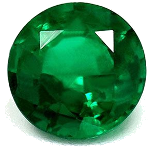 0.98 carat GREEN Round Smaragdas (1)