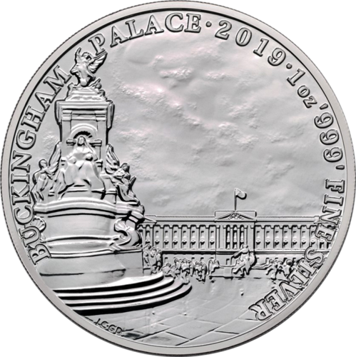 2019 Bekingemo rūmai Didžioji Britanija 1 oz sidabrinė moneta (1)