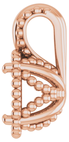 14K Rose  5.8 mm Round Pendant Mounting (3)