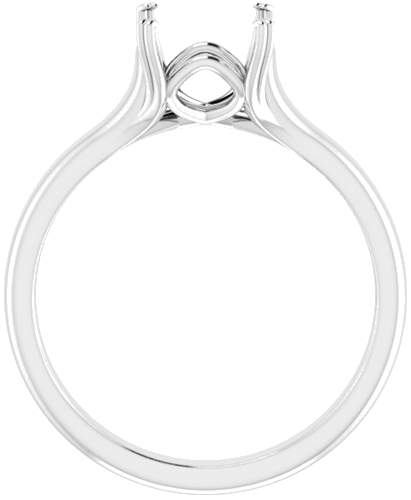 Sužadėtuvių Žiedas „Solitaire“ 950 Platinos Square 6mm (2)