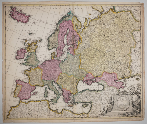 Antique map of Europe, G. Valk, 1701–1720 (1)
