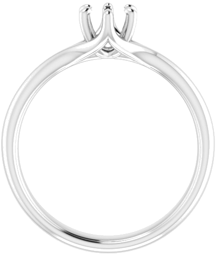 Sužadėtuvių Žiedas „Solitaire“ 585 Baltojo Aukso Round 4.8mm (2)