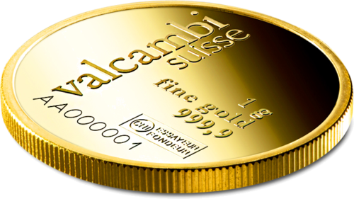 1 g Investment Gold Round Bar Valcambi (5)